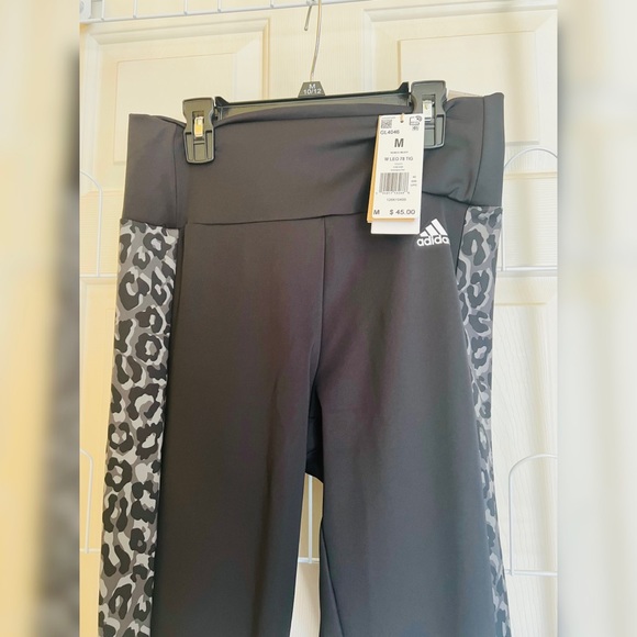 adidas Pants - Womens Adidas Leopard Gray/Black Leggings New w/ Tags (Size M)